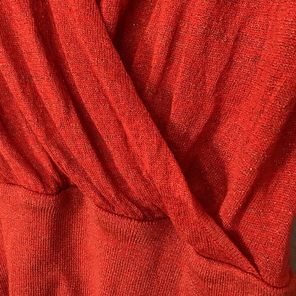 JENNIFER LOPEZ Orange light weight sweater size PXL - Picture 10 of 11